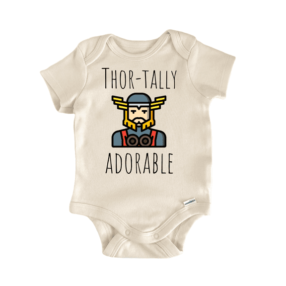 Norse Viking Comic Book Newborn Baby Bodysuit