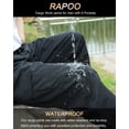 thumbnail image 4 of Pantalones Cargo Tácticos Resistentes al Agua para Hombre Rapoo Negro 96 cm, 4 of 6