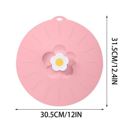 

Guzom Kitchen Tools & Gadgets- Silicone Fresh-keeping Cover Large Medium And Small Flowers Leak Proof And Dust-proof Silicone Pot Cover Tableware Silicone Pot Cover Oil Cover