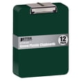 thumbnail image 1 of Clipboard Better Office Products, plástico verde, paquete de 12, 1 of 5