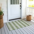 thumbnail image 6 of Addison Rugs Chantille Indoor/Outdoor Transitional Diamonds Green Washable Rectangle Rug, 1'8" x 2'6", 6 of 6