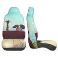 thumbnail image 3 of Sikiie Elehpant And A Giraffe Looking At The Sea Car Seat Protector 2 Pack Car Seat Cushion Mat, Car Seat Covers for SUV, Truck, Van, 3 of 7