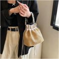 thumbnail image 3 of HLSOHJP Straw Hobo Bags Women Underarm Bucket Shoulder Bag Vintage Summer Beach Bag Travel Crossbody Clutch Purse Tote Handbag, 3 of 7