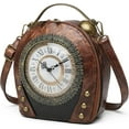 thumbnail image 2 of Baguery PVC Clock Shaped Crossbody Bag - Waterproof Adjustable Shoulder Purse for Women, 2 of 7