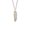 Silver, variant on Plume Pendant Charm Necklace