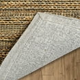 thumbnail image 3 of 8â€™ x 10â€™ Gray and Natural Braided Striped Area Rug, 3 of 5