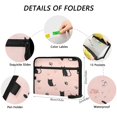 thumbnail image 3 of Accordion File Organizer with Zip Closure 13 Pockets Expanding File Folder Letter A4 Paper Document Organizer for Home Office Black Cat and Cat's Paw, 3 of 7