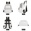 thumbnail image 2 of JIALIOU Mini Backpack Purse for Women Quilted Casual Daypack Small Travel Shoulder Bag, White, 2 of 7