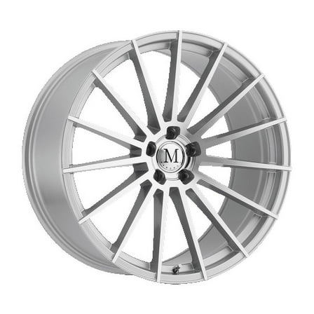 Mandrus Stirling 22X11.5 5X112 32Et 66.56Cb Silver W/ Mirror Cut Face Wheel