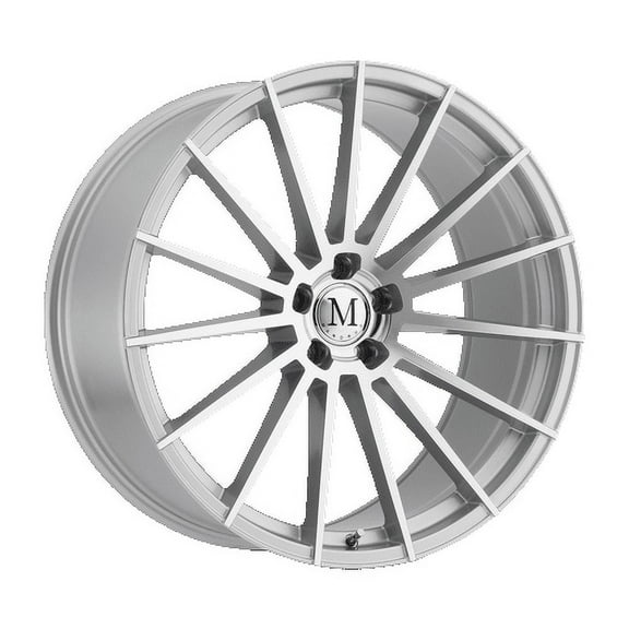 Mandrus Stirling 22X11.5 5X112 32Et 66.56Cb Silver W/ Mirror Cut Face Wheel