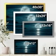 thumbnail image 4 of Designart Super lune sur la mer I Art mural encadré, 4 of 4