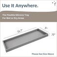 thumbnail image 4 of Spacewiser Countertop and Vanity Tray - 11.7" Shatterproof Bathroom Tray, Flexible Silicone Soap Tray for Kitchen Sink, Toilet Tank Tray, Bathroom Trays for Counter, Perfume Candle Key Valet Tray, 4 of 7