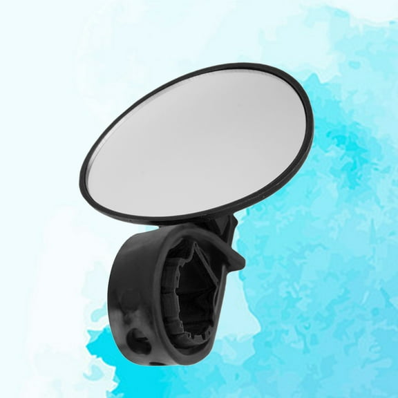 HEMOTON Mountain Bike Handlebar Mirror Super -Resistant Lightweight Wide Angle Fully Adjustable Cycle Mirror (Black)