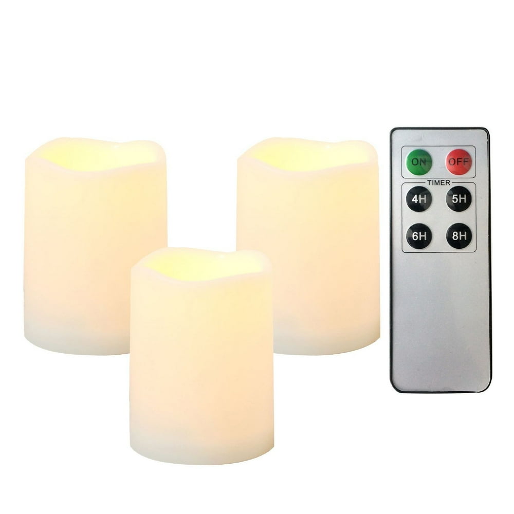 Candle Choice 3 Piece Outdoor Indoor Flameless LED Battery Operated