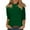 15#Dark Green, variant on Womens Mid Neck Blouse 3/4 Length Sleeve Loose Fit Top Cute Comfortable Shirt for Everyday Casual Outfits Light pink S