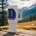 thumbnail image 4 of Personalized Initial Letter D 3D Blue, 30oz Tumbler, 4 of 7