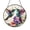 Acrylic 3.5 Inch, variant on Hummingbird with Lavender Stained Glass Suncatcher Window Hanging, Nature Inspired Floral Decor