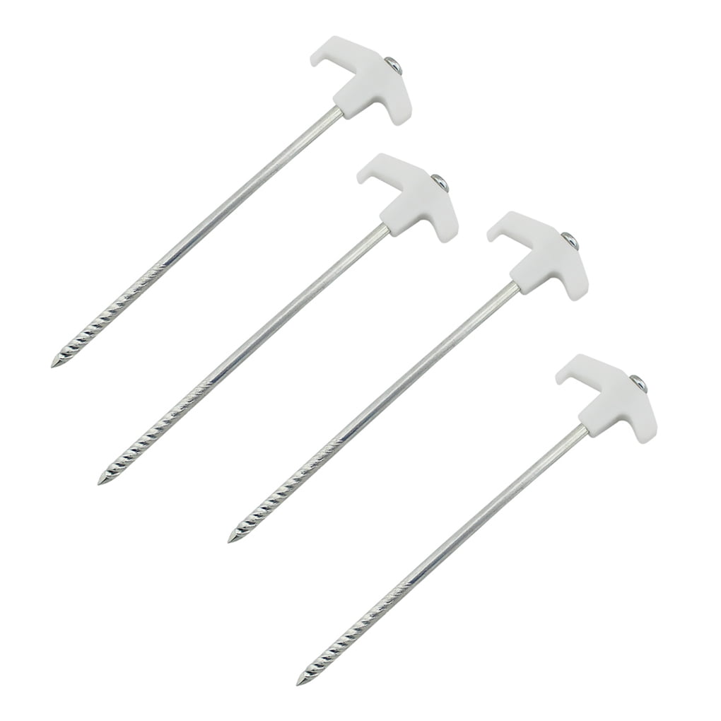 Pack of 4 Luminous Tent Pegs Plastic 