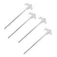 thumbnail image 1 of Eigraketly Paquete de 4 estacas luminosas para tienda de campaña, clavos de suelo de Metal y plástico para acampar al aire libre, senderismo, carpas, 1 of 6
