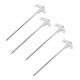 thumbnail image 1 of Yuarrent Paquete de 4 estacas luminosas para tienda de campaña, estacas de plástico para acampar y pícnic carpas Yuarrent OD023391-00, 1 of 6