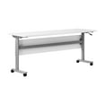 thumbnail image 2 of Flash Furniture Palmer 72"W x 24"D Foldable Training Room Table Laminate White Tabletop/Gray Frame, 2 of 17