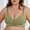 Green, variant on Tsesme Plus Size Women’s Front Closure Bras Padded Wireless Comfy Full Cup Bra Seamless Push up Mininizers