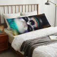 thumbnail image 4 of Naloa Modern Abstract Colorful Skull C Body Pillow Cover, Pillowcases with Hidden Zipper Breathable Long Pillow Case (Pillows are not included,20x54 inch), 4 of 7