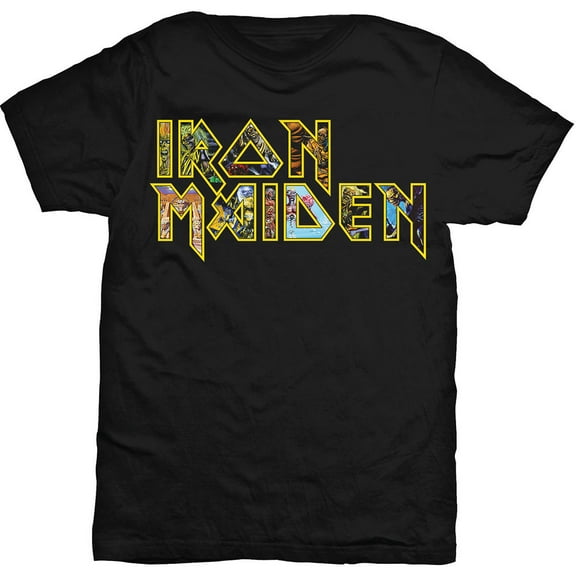 Iron Maiden Men's Eddie Logo T-shirt Small Black
