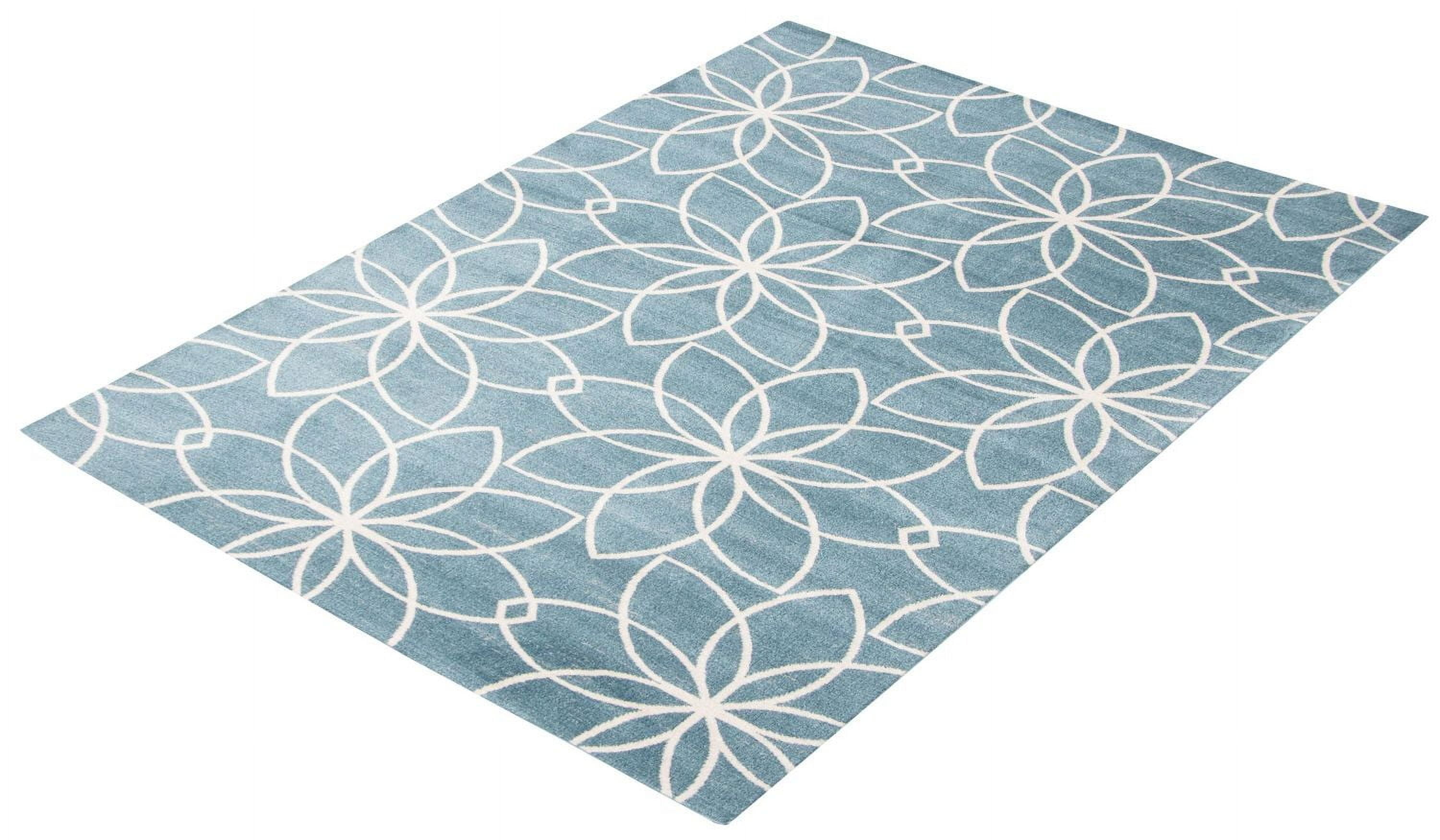 ECARPET Washable Floral Area Rug & Runner for Bedroom, Living Room, Kids Hallway