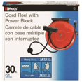 thumbnail image 1 of Coleman 48006 Moyen Usage 3 Sortie Cordon d'Alimentation Bobine 30 ft L, Orange, 1 of 6