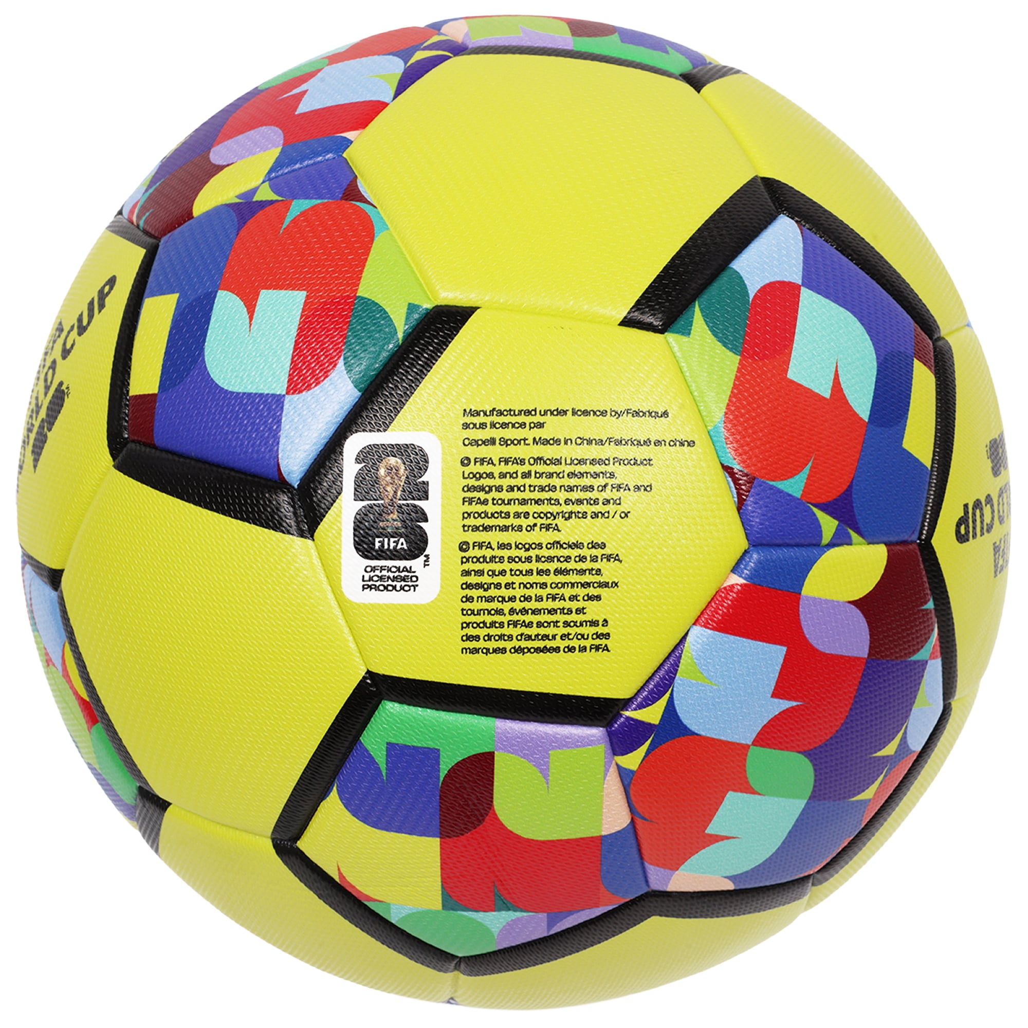 FIFA World Cup 26™ Neon Mosaic Tournament Thermobonded Soccer Ball