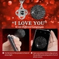 thumbnail image 6 of 2 Preserved Rose with I love you Necklace 100 Languages,Gifts for Girlfriend,Women,Mom,Wife,Gifts Idea on Christmas,Valentine's Day,Mother's Day,Birthday,Anniversary,Thanksgiving(Champagne), 6 of 7