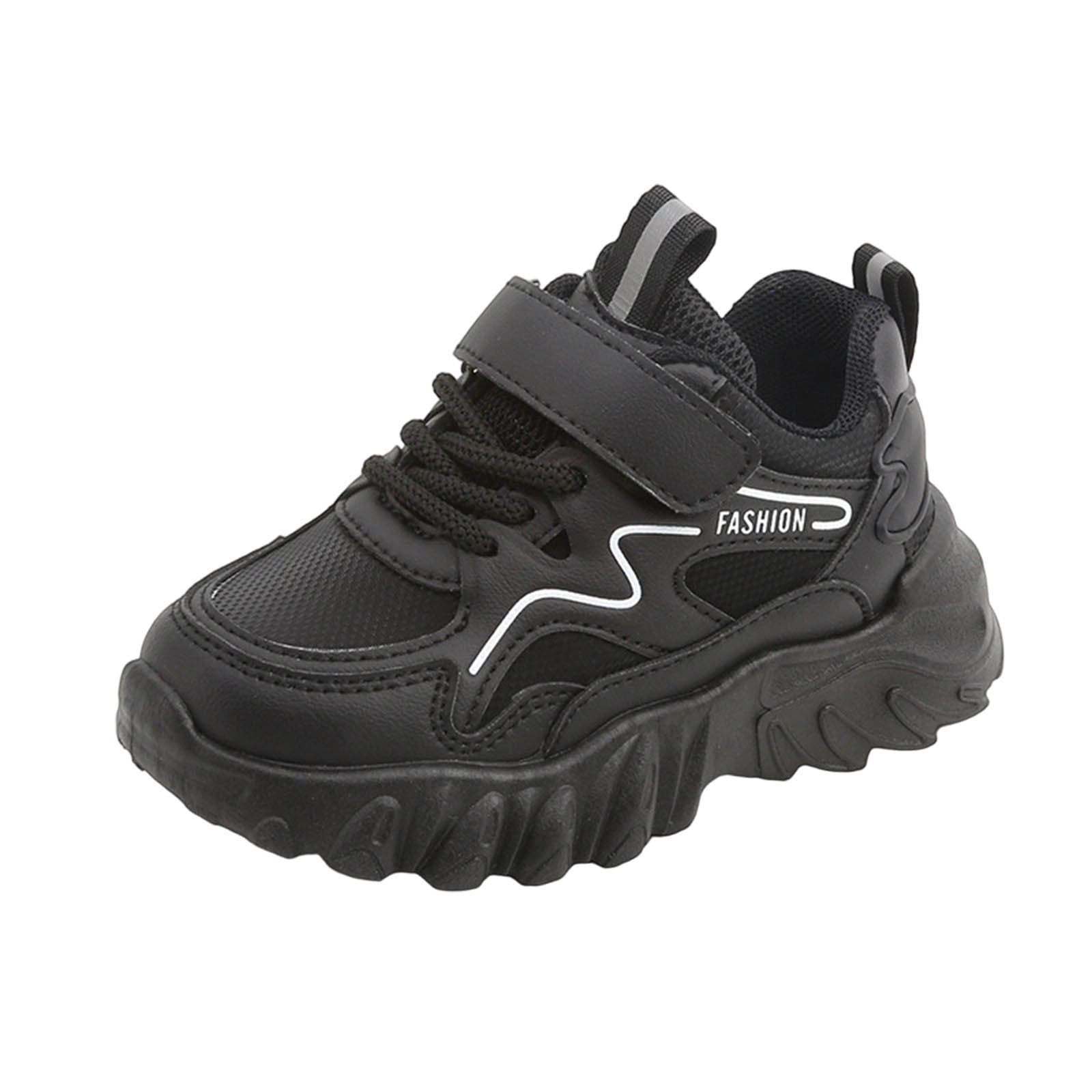 YUNAFFT Breathable Boys Sneakers with Hook & Loop Closure Soft