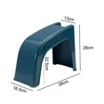 thumbnail image 4 of facefd Repose-Pied de Douche Multifonctionnel Tabouret de Douche pour Maison Bleu, 4 of 7