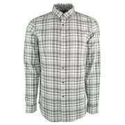 Michael Kors Men's Check-Print Teddy Shirt,Ash Melange, Size XXL, MSRP $128