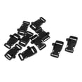 thumbnail image 5 of 10pcs Quick Side Release Buckle Survival Whistle Paracord Belt Strap Clip - Black, 5.5x3.5cm, 5 of 6