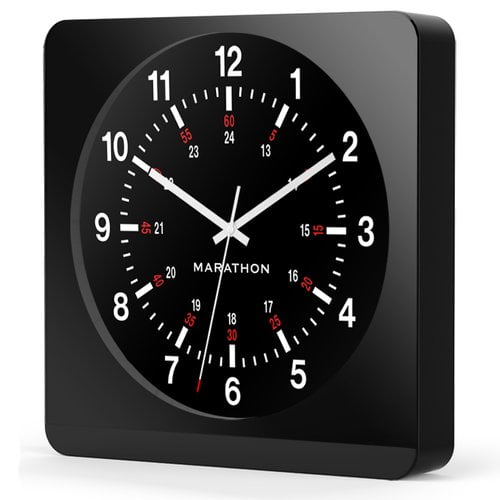 Marathon Watch Company AutoNight Light Analog Jumbo Wall Clock