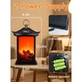 thumbnail image 3 of Fireplace Lanterns Decorative,Hanging Fake Fire Place with Realistic Flame Effect,Battery Operated USB Charge Portable LED Fire Lamp,Indoor Outdoor Christmas Decoration (Rectangular), 3 of 15