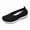 Black, variant on Fashion Breathable Sneaker Mesh Slip On Walking Shoes Arch Support Solid Color Green