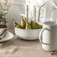 thumbnail image 5 of over&back Rim Serving Bowl - Stoneware Dishes - All-Occasion Place Settings - Perfect for Salads, Pastas, Snacks, and More - 10" x 10" x 3.7" - Semi-Matte White, 5 of 8