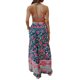 thumbnail image 4 of SAYOO Monos de verano para mujer Sin tirantes Recorte Espalda abierta Estilo bohemio Impreso floral Pierna ancha Mono largo SAYOO  Bohemio, 4 of 9