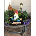thumbnail image 5 of Estatuas de decoración de gnomo de jardín, divertidos gnomos de jardín al aire libre, gnomo en silla con luz solar, adornos de césped, decoración para patio al aire libre, patio, porche, regalos de d TUNC Sencillez, 5 of 5