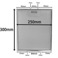 thumbnail image 3 of Lefu 2PCS Grease Filters For RANGEMASTER Cooker Hood Metal 300 x 250mm Silver Filter, 3 of 9