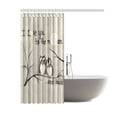 thumbnail image 2 of 60"(Width) x 72"(Height) Funny Owls Fall In Love I Love You To The Moon And Back Bathroom Shower Curtain Shower Rings Included, 100% Polyester, 2 of 4