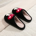 thumbnail image 4 of LoyisVidion Mushroom Print Indoor Shoes - New Comfortable Home Cute Winter Slippers Men and Women Couples Thick Sole Warm Slippers Memory Foam Indoor Slide Slippers, 4 of 9
