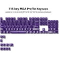 thumbnail image 4 of 115 Purple Clear keycaps, MDA Transparent Profile Keyboard Key Cap for Mx Switches Mechanical Keyboard, Shine Through Jelly keycap Set (100%, 75%, 65%, 60% Fit All), 4 of 7