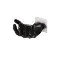 thumbnail image 3 of Hand Shaped Wall Mounted Hooks Storage Rack Resin Practical Clip Multifunction Clothes Towel Hook Coat Key Hanger For Hallways Closet Towels Black, 3 of 8
