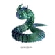 thumbnail image 3 of Decoración del hogar, decoración de habitaciones, decoración de paredes, año de la serpiente, juguetes de serpiente con impresión, juguetes de peluche articulados y flexibles, animales con impresión,, 3 of 5