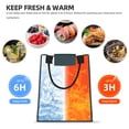 thumbnail image 5 of XMXT Reusable Lunch Bag Women, Game Sticker Handle Pattern Insulated Lunch Tote for Office Travel, 5 of 8