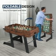 PEXMOR 48 Inch Foldable Foosball Table Adult Size, Full Size Folding
